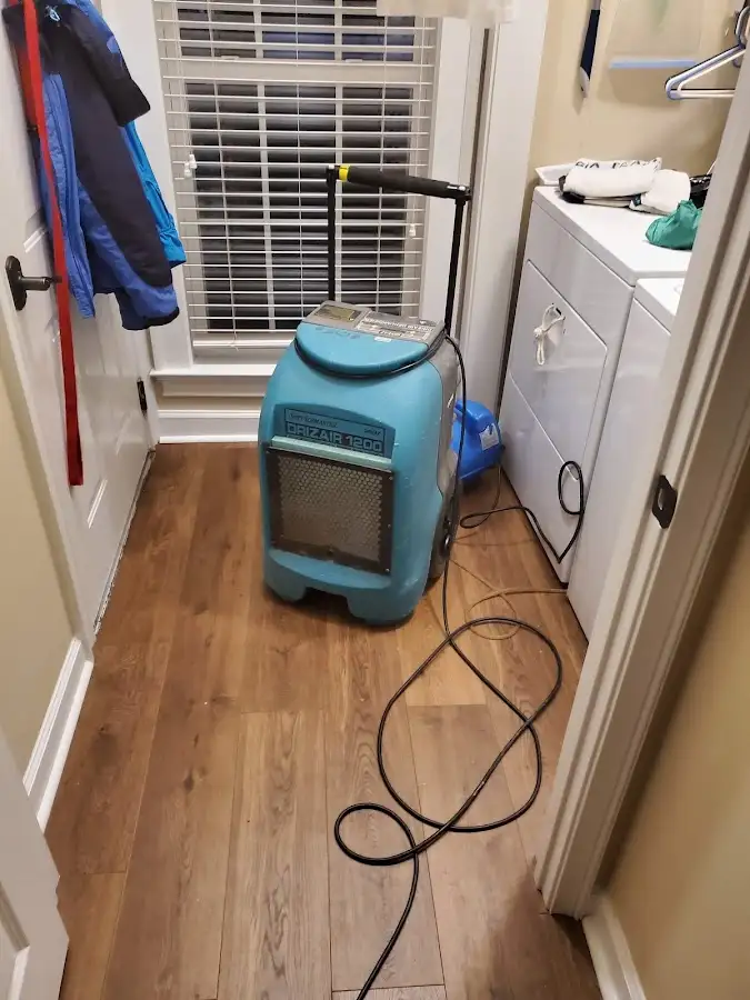 Commercial dehumidifier deployed for Flood Damage Cleanup in West Perrine