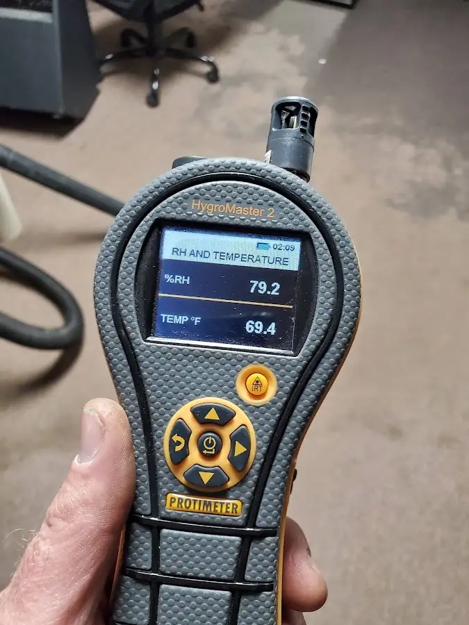 Moisture meter humidity assessment for Fire & Smoke Damage Restoration in West Perrine